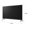 تلفزيون 43 بوصة سمارت LED Google TV (إصدار 2024) الفئة 3