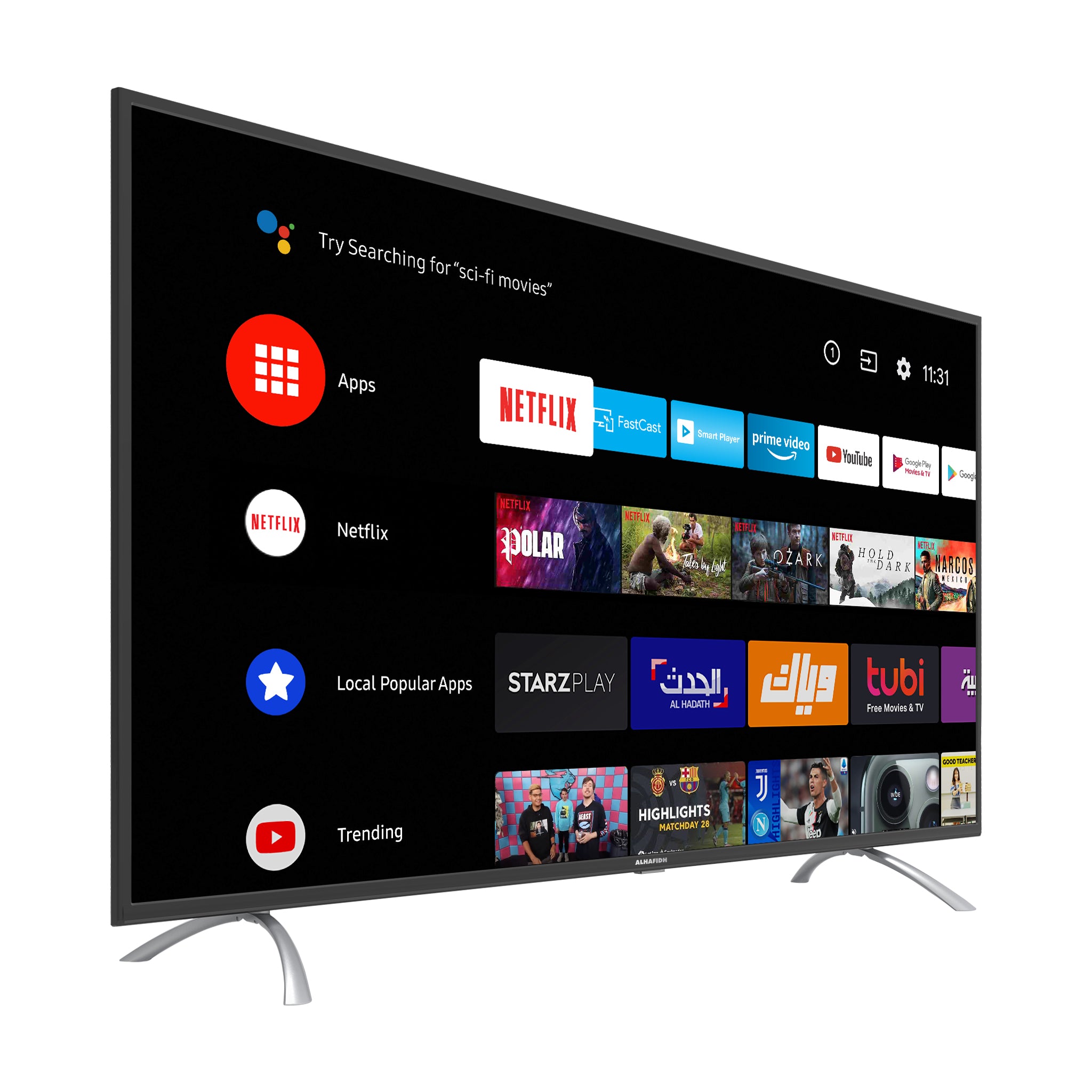 تلفزيون 58 بوصة سمارت LED 4K UHD