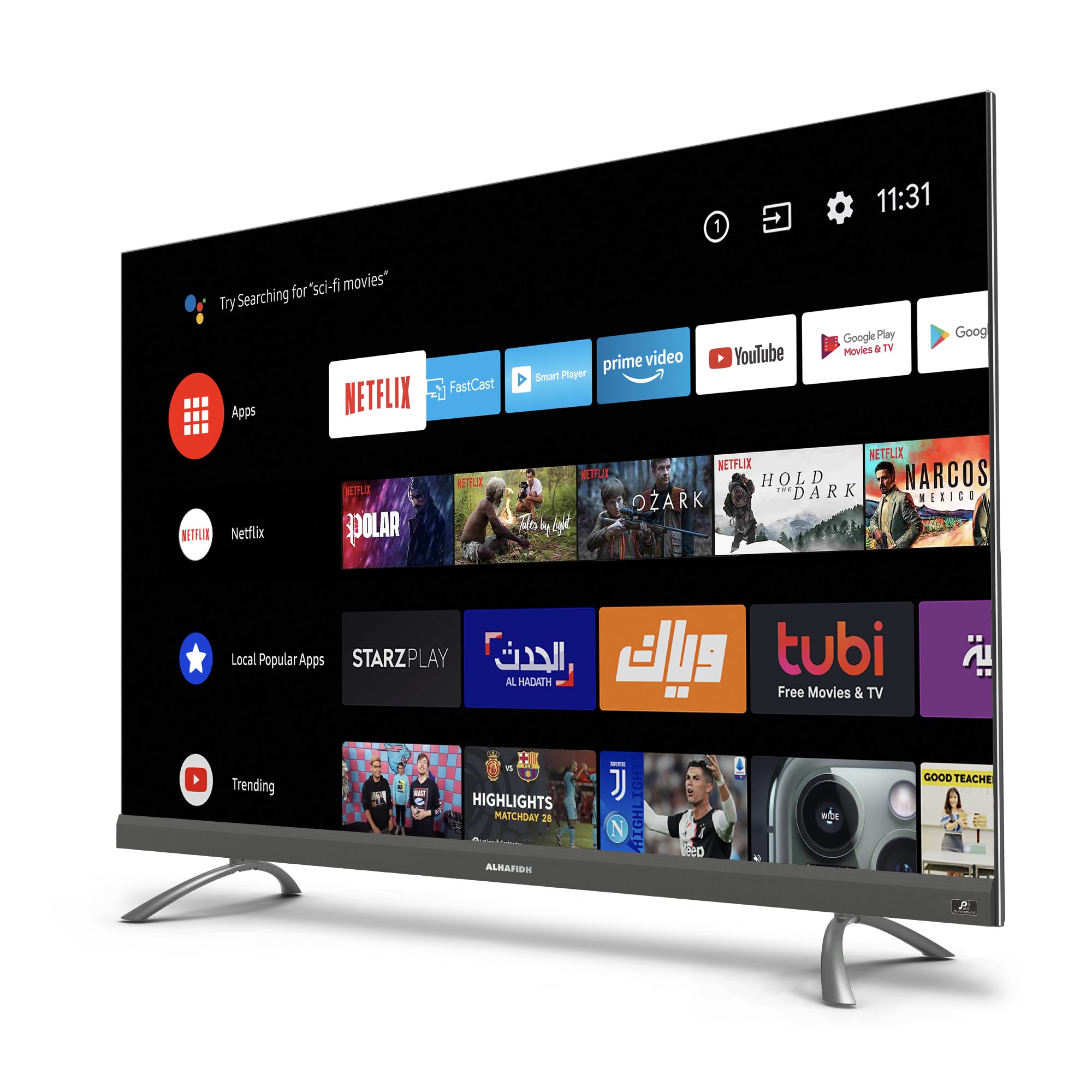تلفزيون 75 بوصة سمارت اندرويد QLED 4K UHD