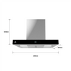 60cm T-Shape Cooker Hood