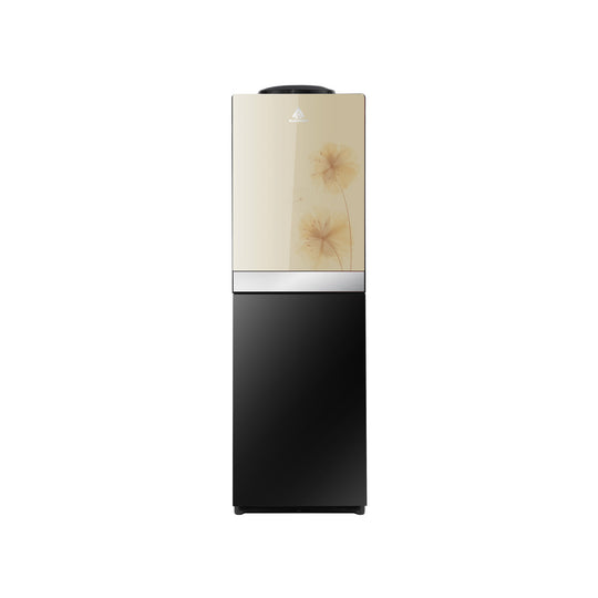 Free Standing Water Dispenser With Refrigerator Yellow