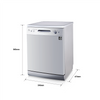 12P Free Standing Dishwasher