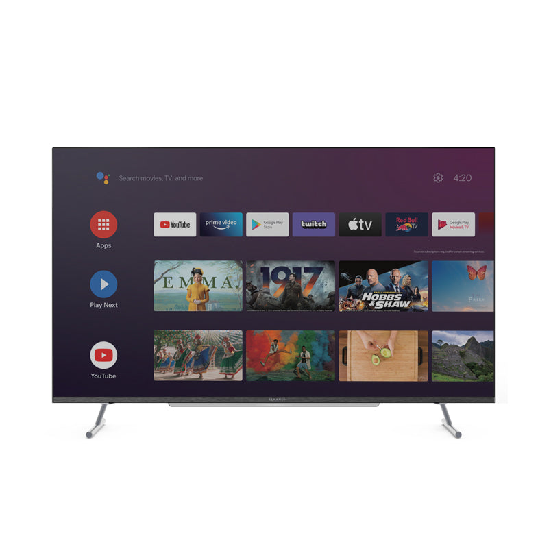تلفزيون 55 بوصة سمارت أندرويد VIVID QLED 4K UHD