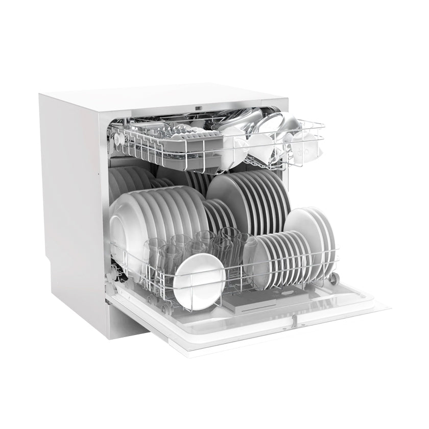 Mini Dishwasher, 1200W Portable Countertop Dishwasher with 5 Washing  Programs, Compact Dishwasher Washing, 360° Spray Arms Freestanding