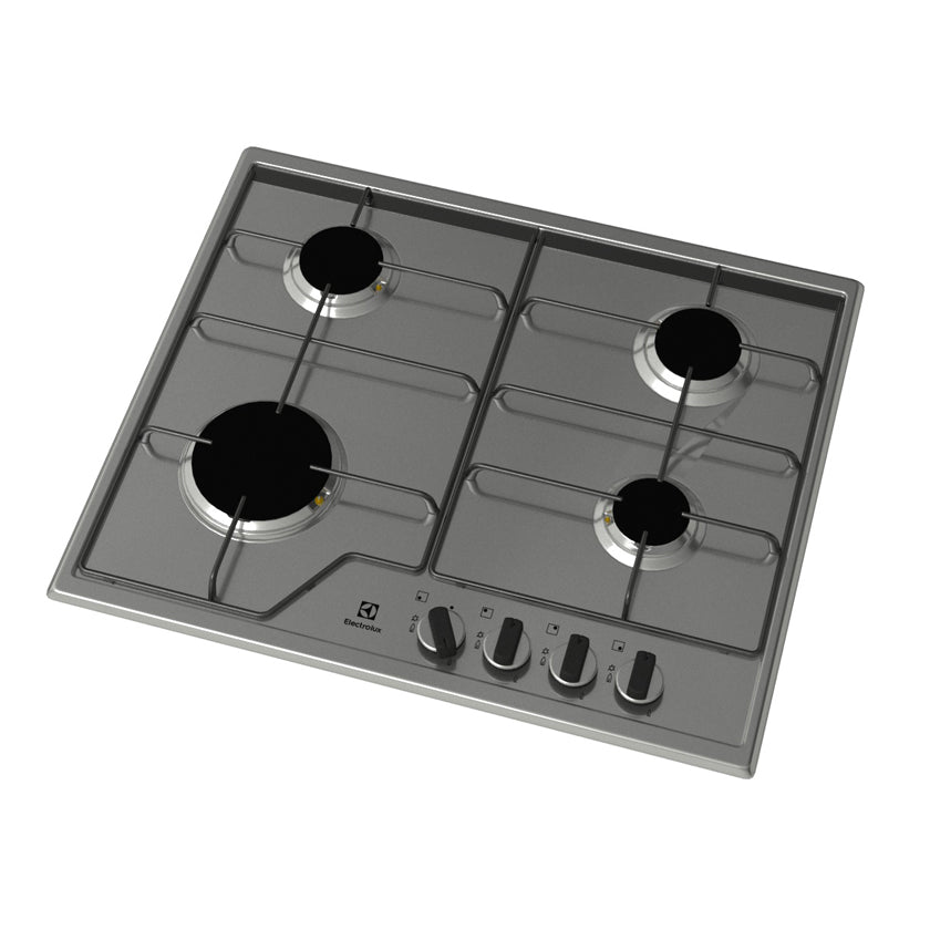 Cocina de gas e horno a gas HAEGER - 60x60 Gris Metalizad - HÆGER  Eletrodomésticos