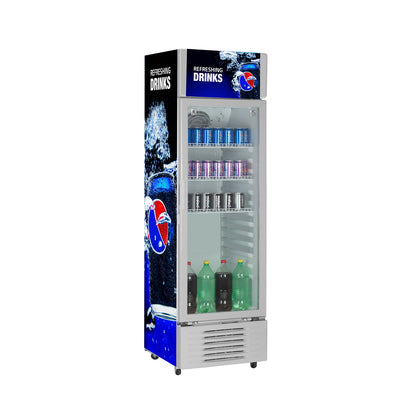 11CF Direct Cool Upright Showcase Refrigerator