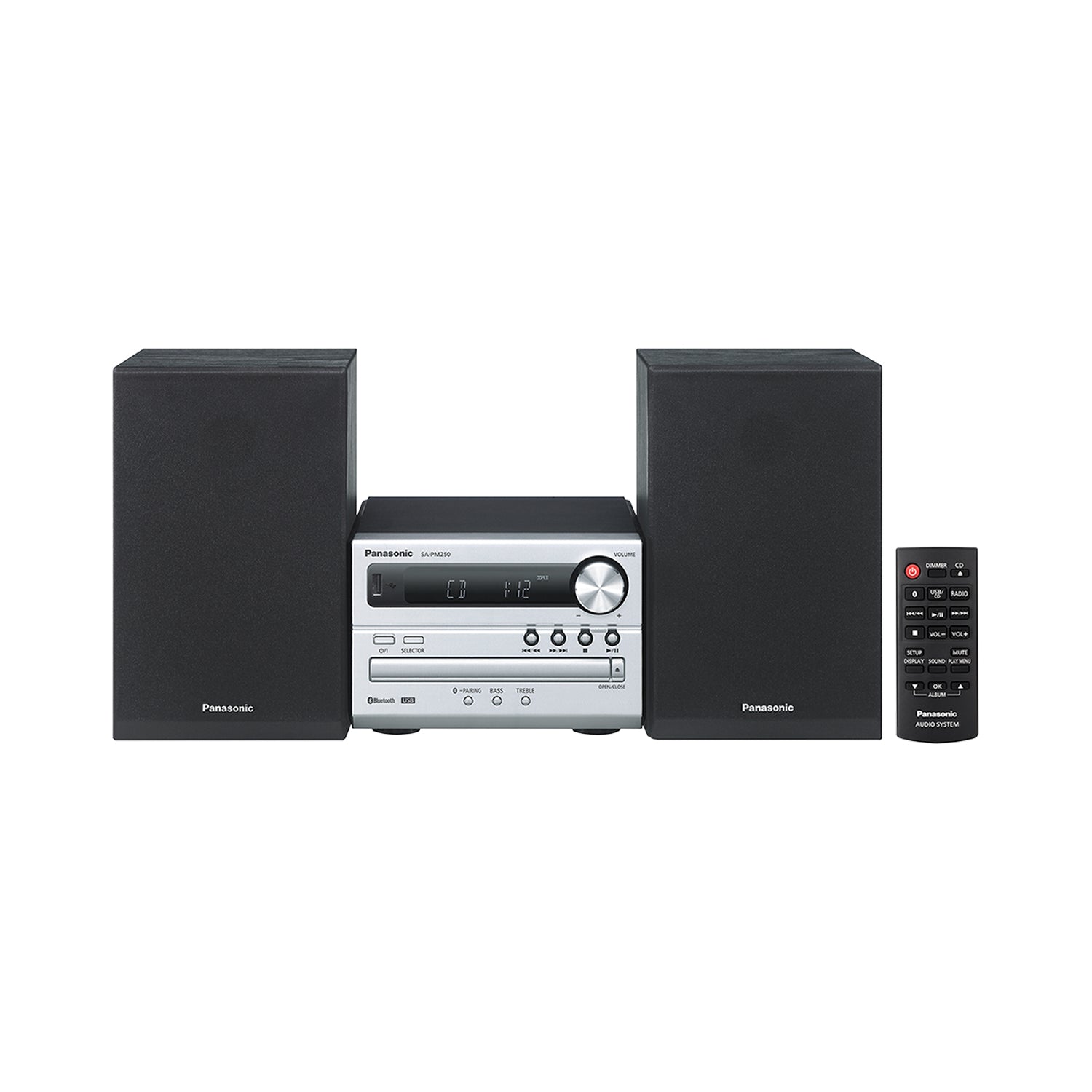 【2019年製】Panasonic SA-PM250 CDステレオシステム Panasonic SC-PM250 micro Hi-Fi stereo , CD player, Bluetooth, USB